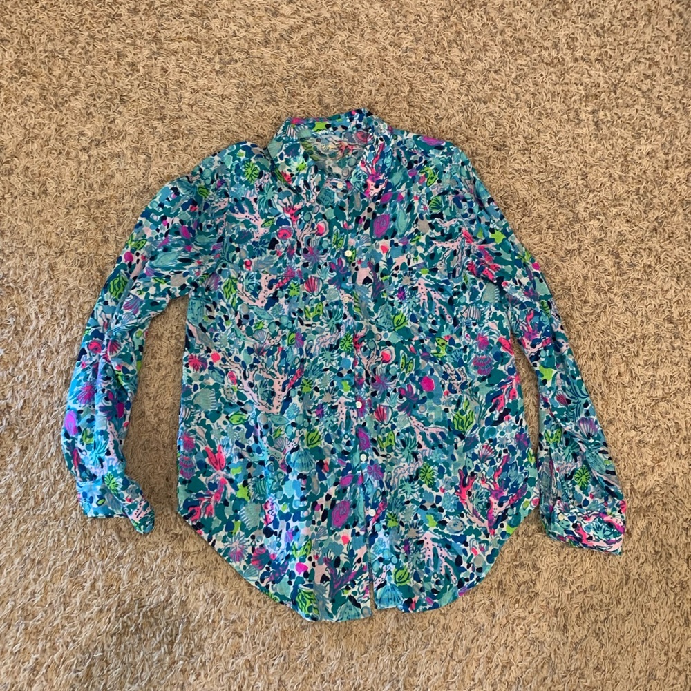 Lilly Pulitzer linen shirt